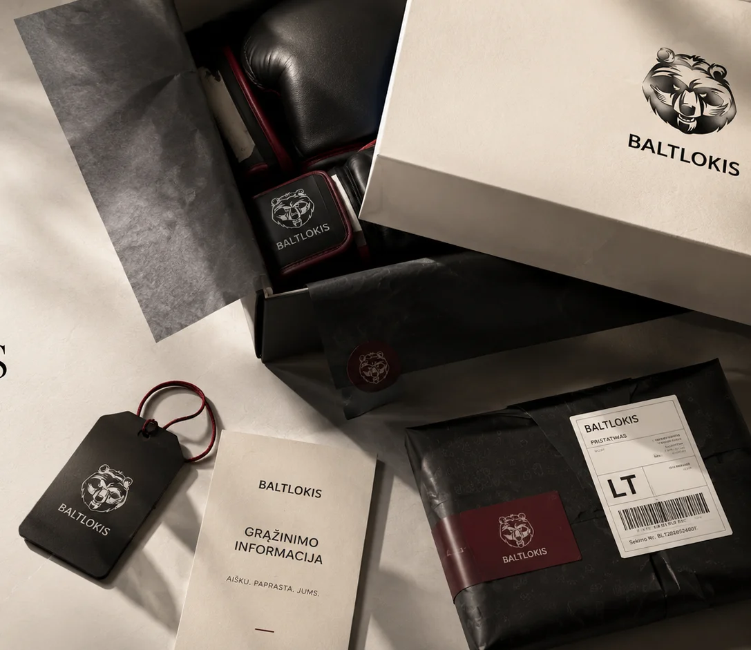 BALTLOKIS siunta su pristatymo etikete ir grąžinimo informacija