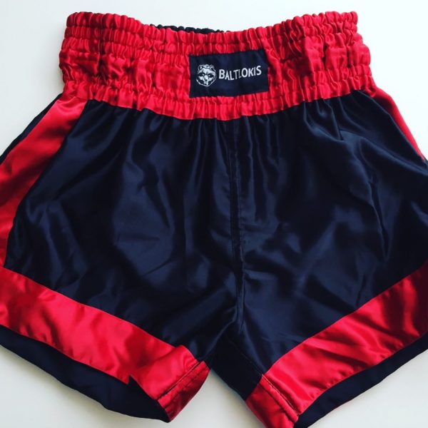Raudoni Muay-Thai Šortai “Red BALTLOKIS”